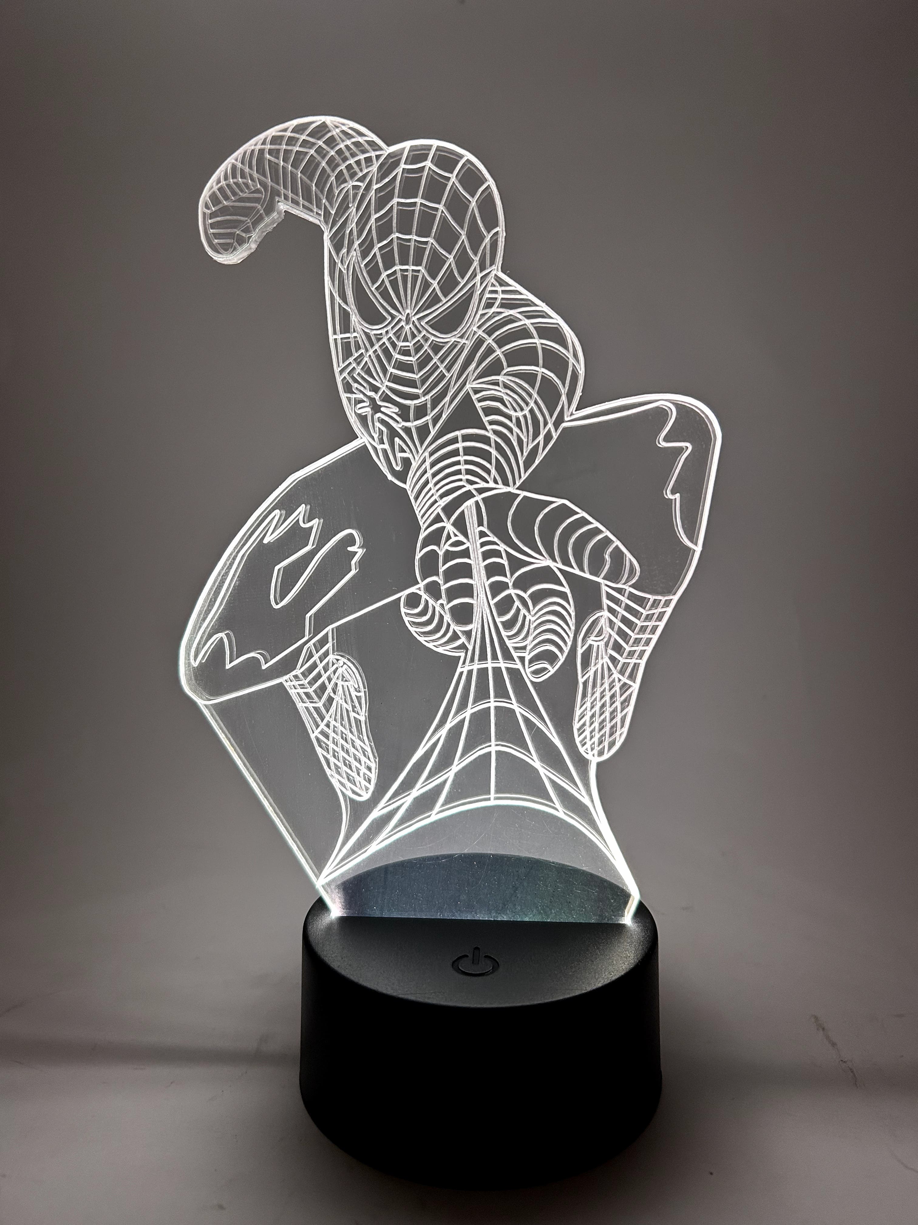 Spiderman Led Lampa